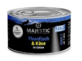 Thunfisch & Käse in Gelee - Adult - 100g - Majestic - Dose