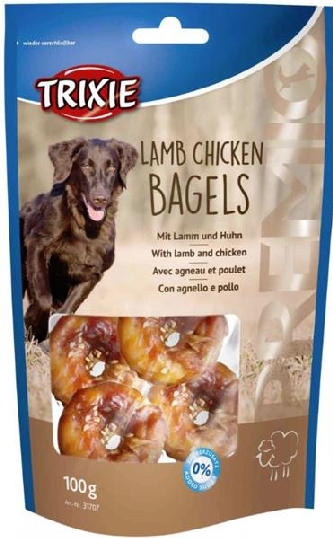 Premio Lamb Chicken Bagels - 100g