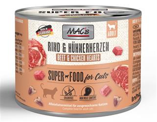 Rind & Hühnerherzen - Superfood for Cats - 200g