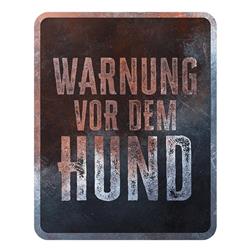 Warnschild Warnung vor dem Hund, 25x20x0,3cm