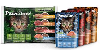 PAWsome Mixpack - Adult - Huhn, Ente, Rind & Lachs - 4x85g