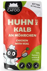 CAFOO - Kitten - Huhn mit Kalb an Mörchen - 125g