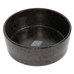 Futter- & Trinknapf  - 13x13x4,4cm schwarz - 350ml